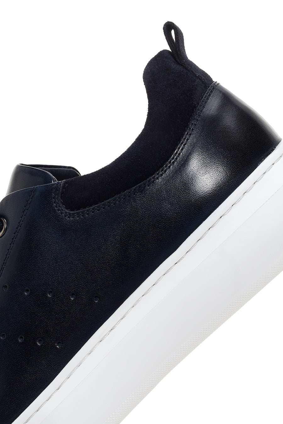 Men's Navy Blue Leather Sneaker