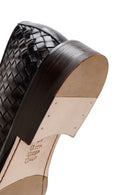 Men's Brown Lace-up Knitted Leather Classic Shoes | Derimod
