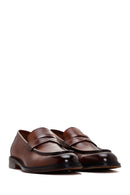 Men's Brown Leather Classic Loafer | Derimod