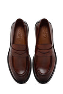 Men's Brown Leather Classic Loafer | Derimod