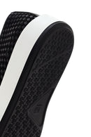Men's Black Thick Soled Knit Leather Casual Loafer | Derimod