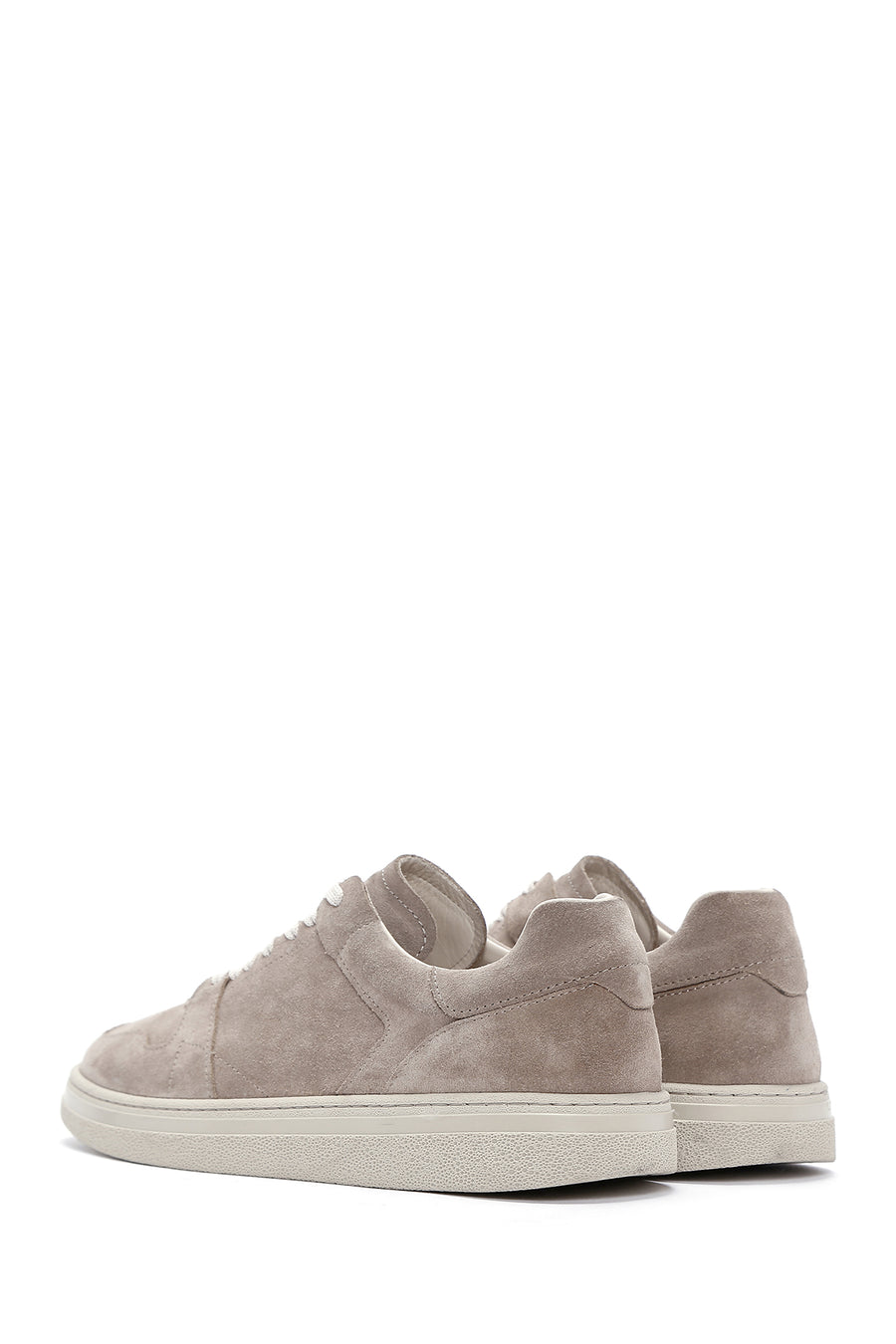 Men's Mink Lace-Up Suede Leather Sneaker