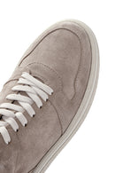 Men's Mink Lace-Up Suede Leather Sneaker | Derimod