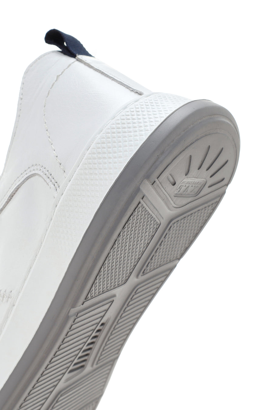 Erkek Beyaz Bağcıklı Deri Sneaker