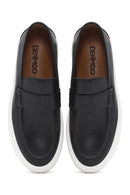 Erkek Siyah Deri Loafer | Derimod