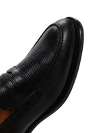 Men's Black Leather Loafer | Derimod