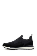 Erkek Siyah Bağcıklı Deri Sneaker | Derimod