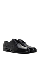 Men's Black Laced Leather Classic Shoes | Derimod