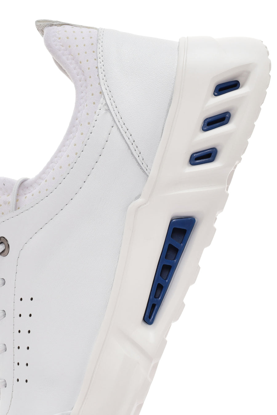 Erkek Beyaz Bağcıklı Deri Sneaker