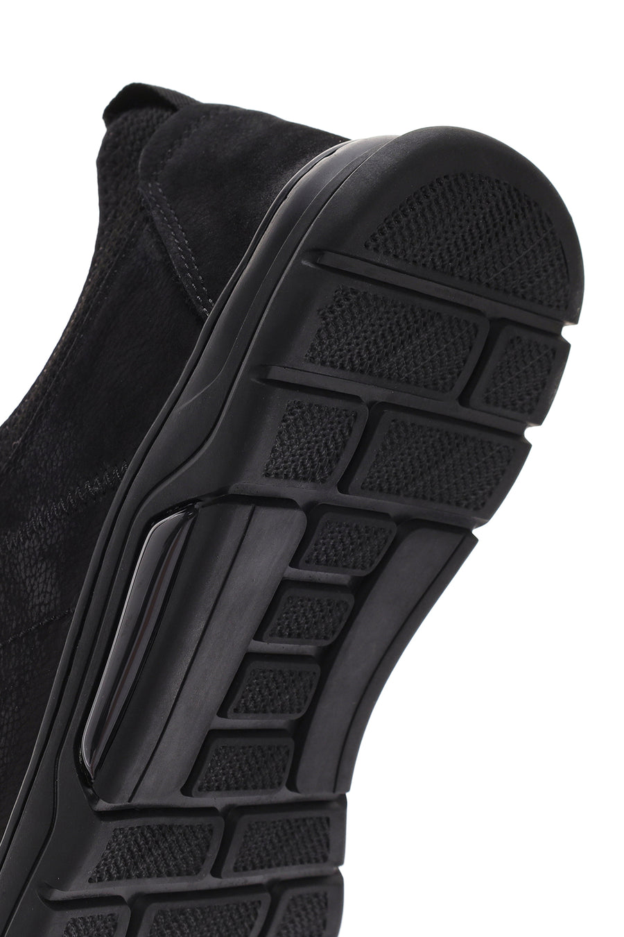 Erkek Siyah Bağcıklı Nubuk Deri Casual Sneaker