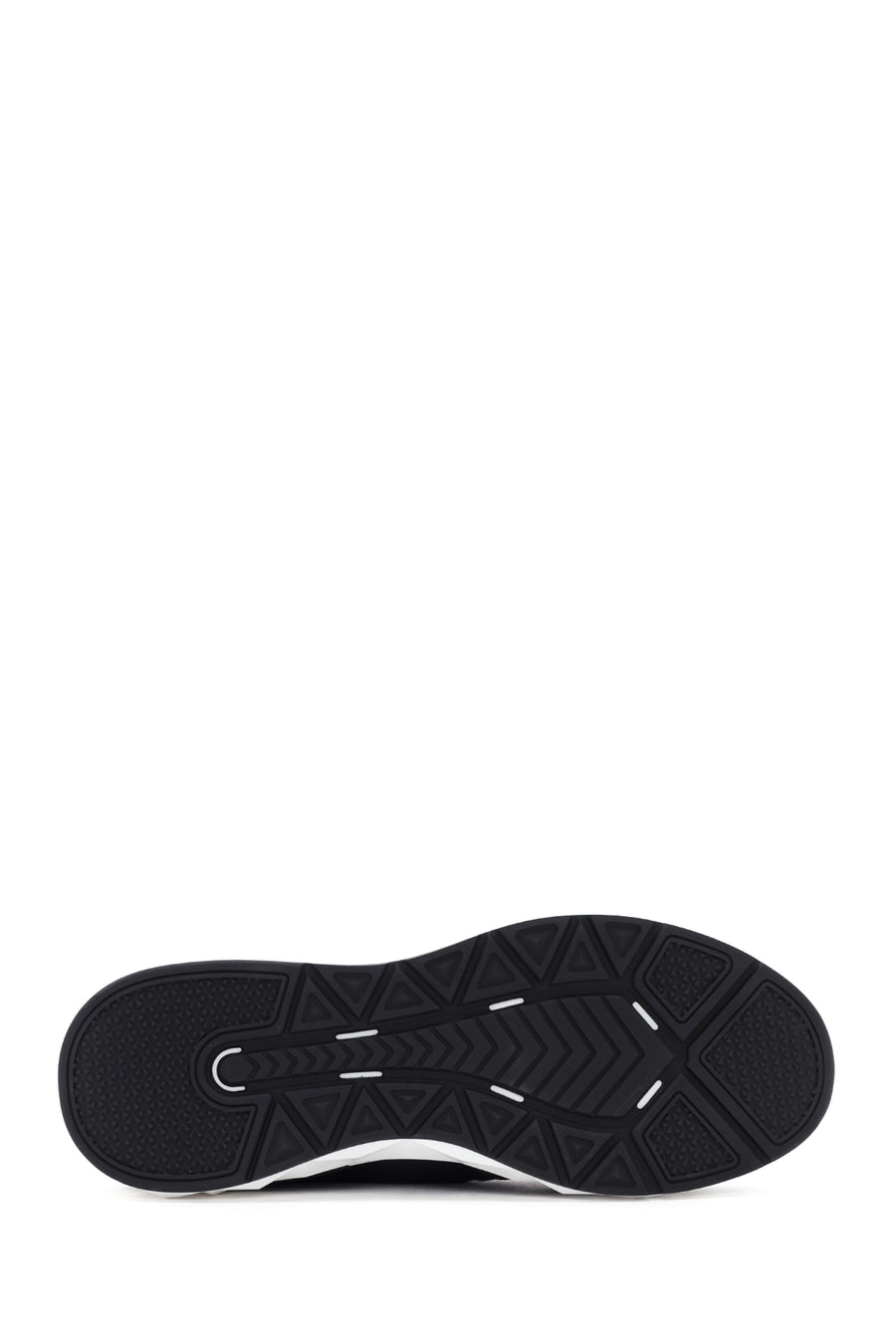 Erkek Siyah Bağcıklı Deri Sneaker