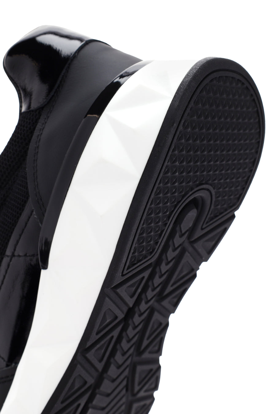 Erkek Siyah Bağcıklı Deri Sneaker