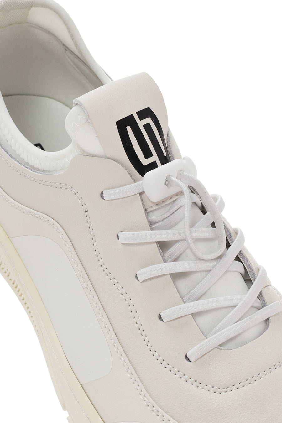Erkek Beyaz Bağcıklı Deri Sneaker