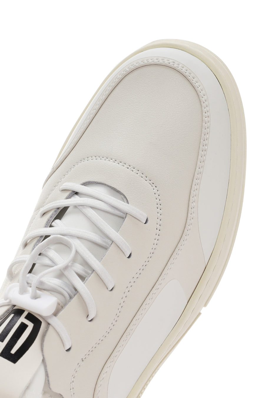 Erkek Beyaz Bağcıklı Deri Sneaker