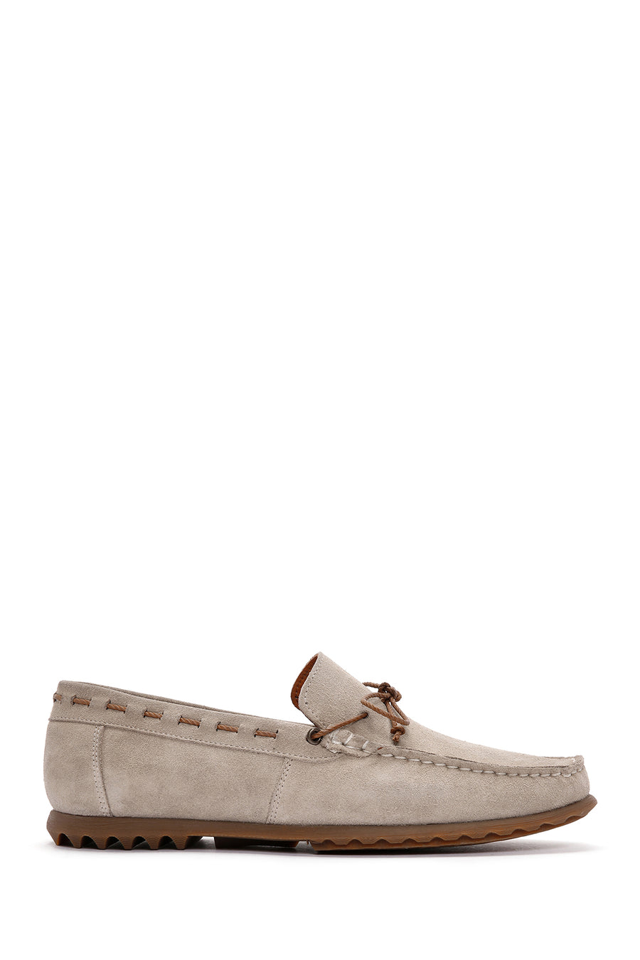 Erkek Bej Süet Deri Casual Loafer 24SFD630410 | Derimod