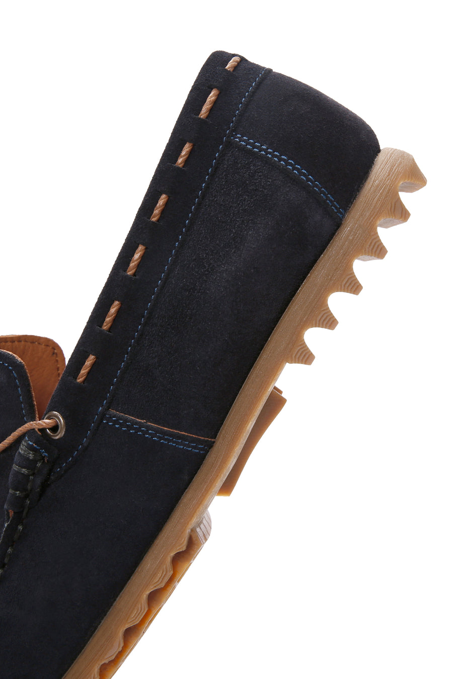Erkek Lacivert Süet Deri Casual Loafer