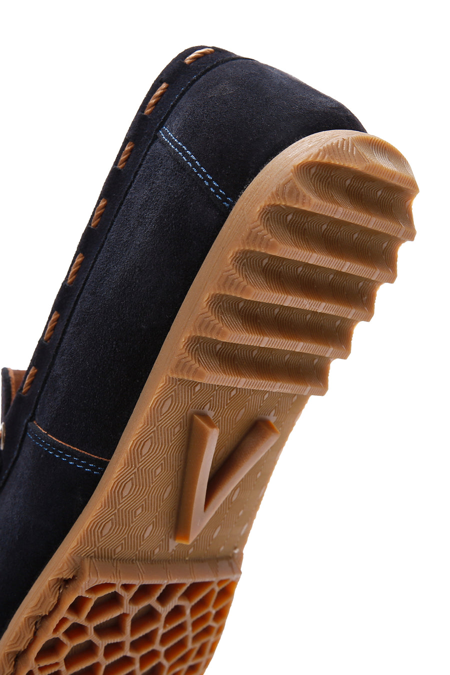 Erkek Lacivert Süet Deri Casual Loafer