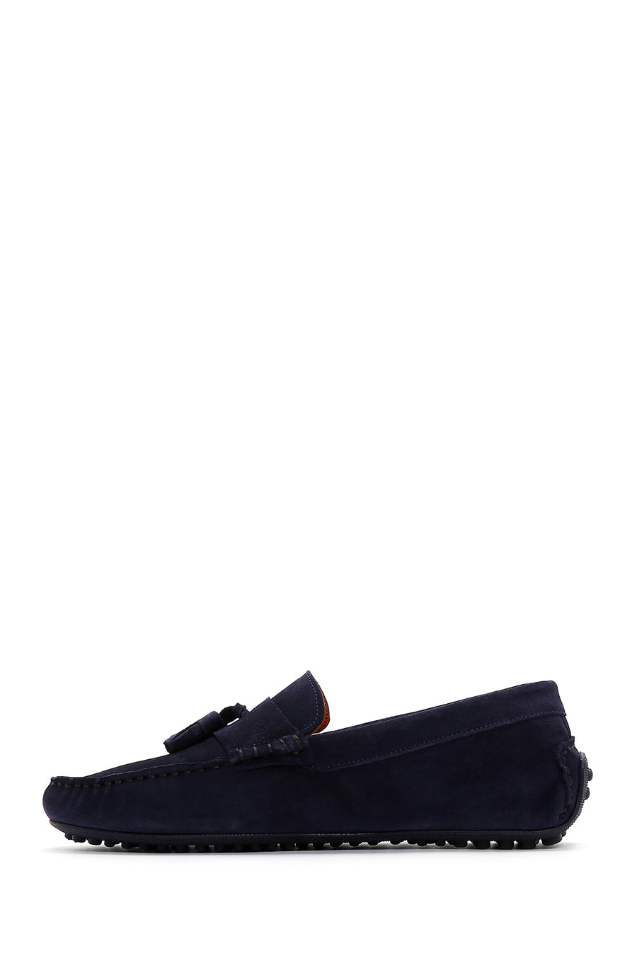 Men's Navy Blue Suede Leather Loafer