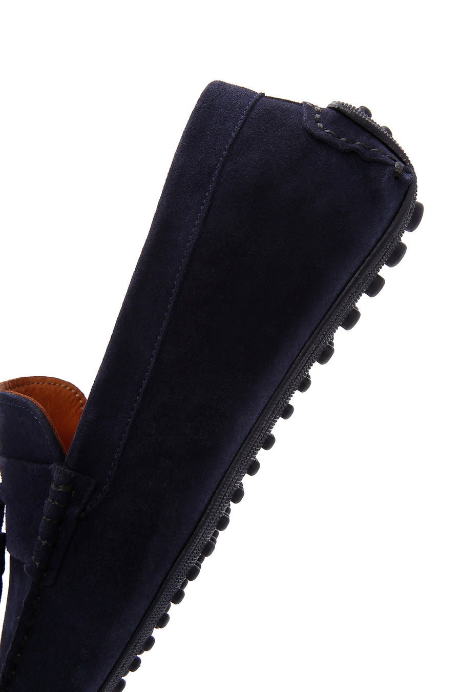 Men's Navy Blue Suede Leather Loafer