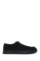Men's Black Lace-Up Suede Leather Casual Shoes | Derimod