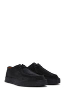 Men's Black Lace-Up Suede Leather Casual Shoes | Derimod