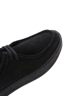 Men's Black Lace-Up Suede Leather Casual Shoes | Derimod