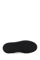 Men's Black Thick Sole Lace Up Suede Leather Sneaker | Derimod