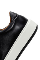 Men's Black Thick Sole Lace Up Suede Leather Sneaker | Derimod