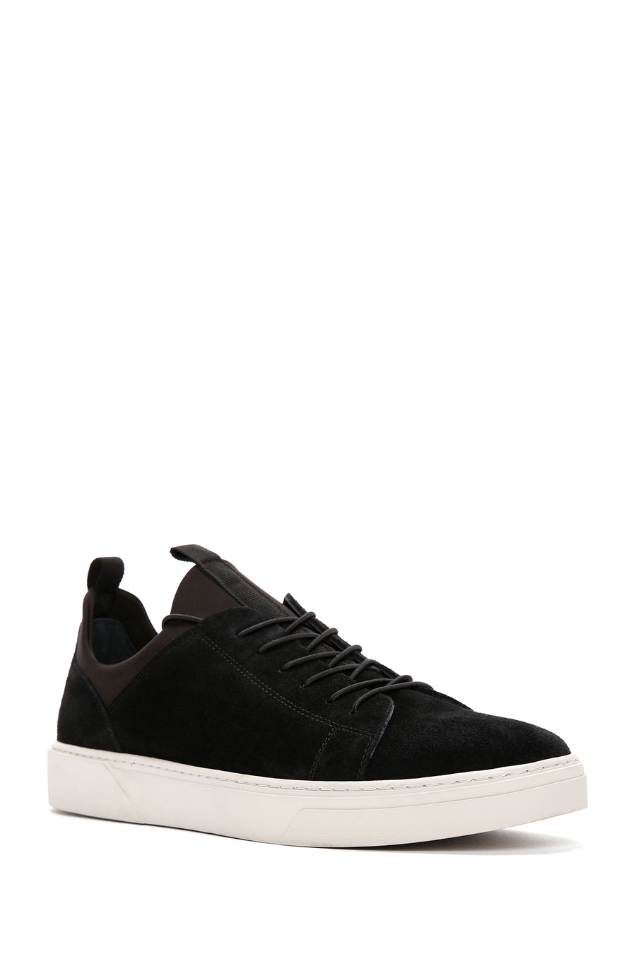 Derimod Fly Erkek Siyah Bağcıklı Süet Deri Sneaker