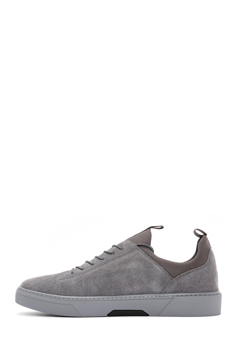 Derimod Fly Erkek Gri Bağcıklı Süet Deri Sneaker