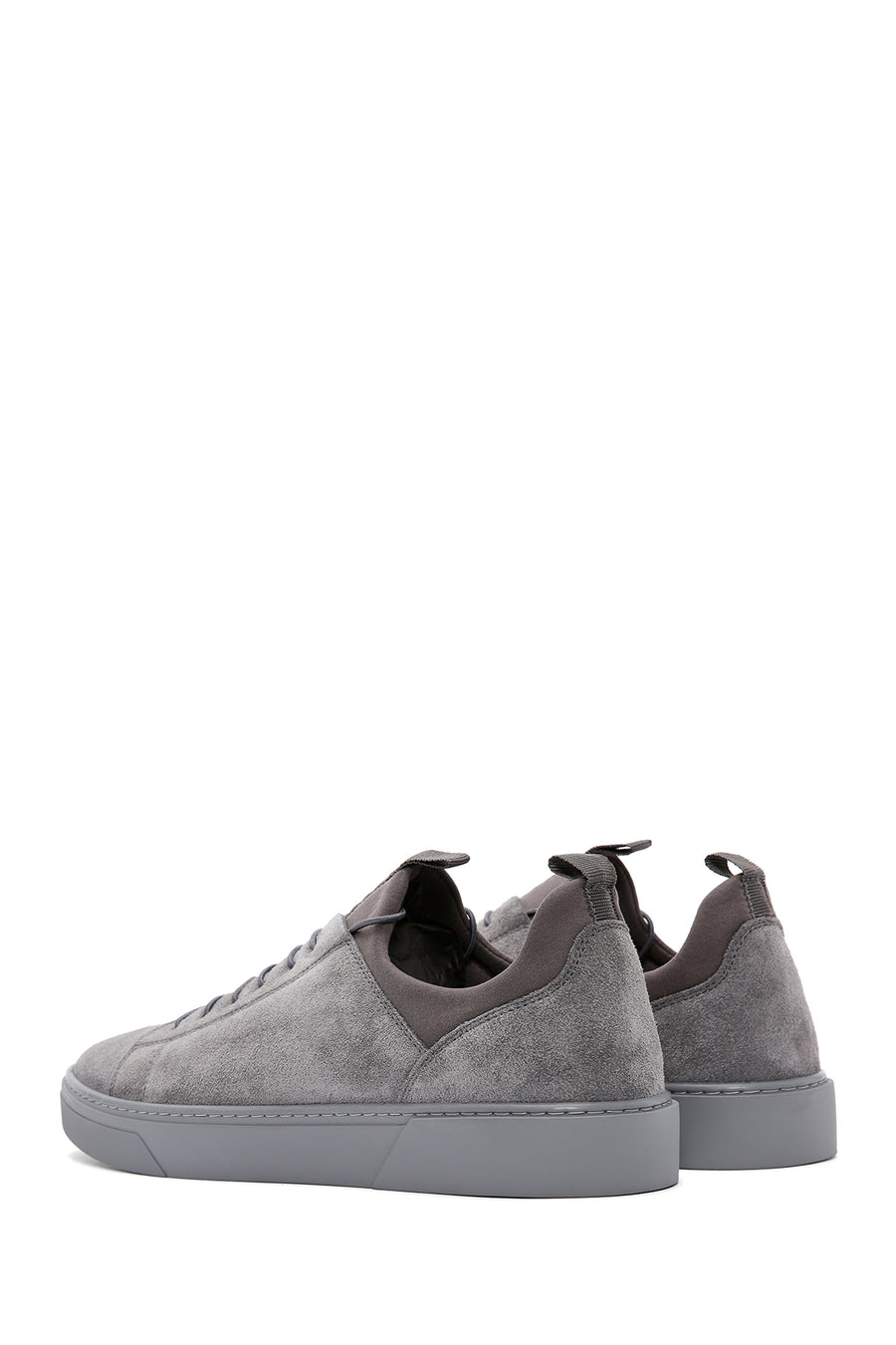 Derimod Fly Erkek Gri Bağcıklı Süet Deri Sneaker