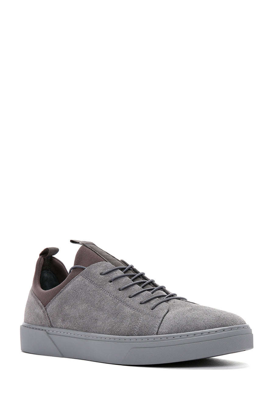 Derimod Fly Erkek Gri Bağcıklı Süet Deri Sneaker