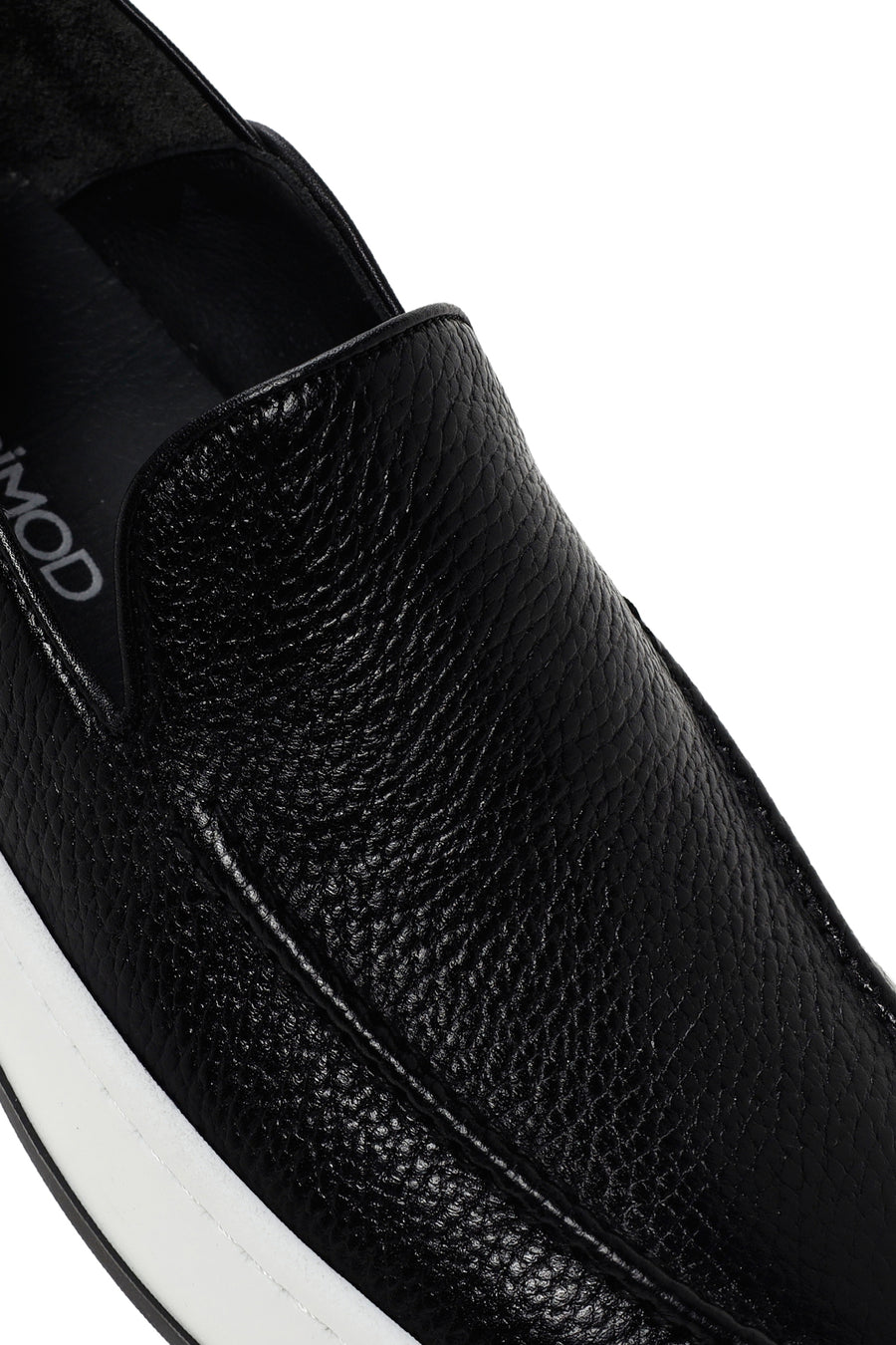 Men's Black Leather Casual Loafer