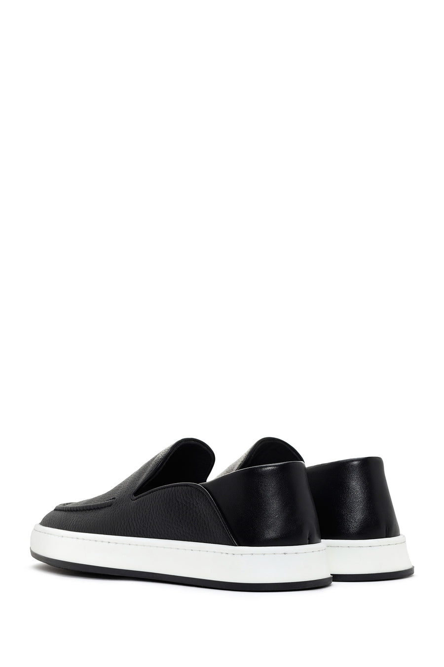 Men's Black Leather Casual Loafer