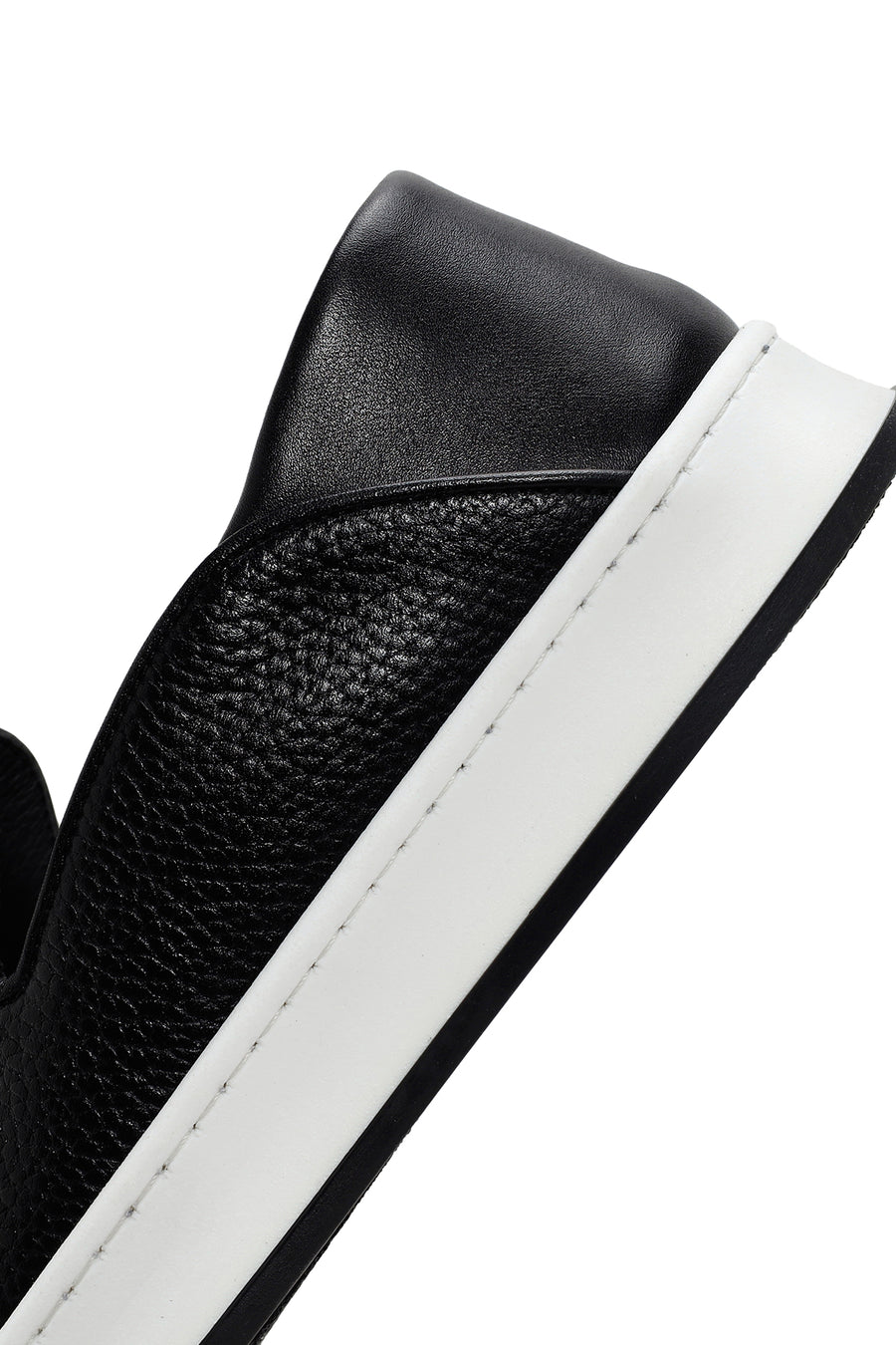 Men's Black Leather Casual Loafer