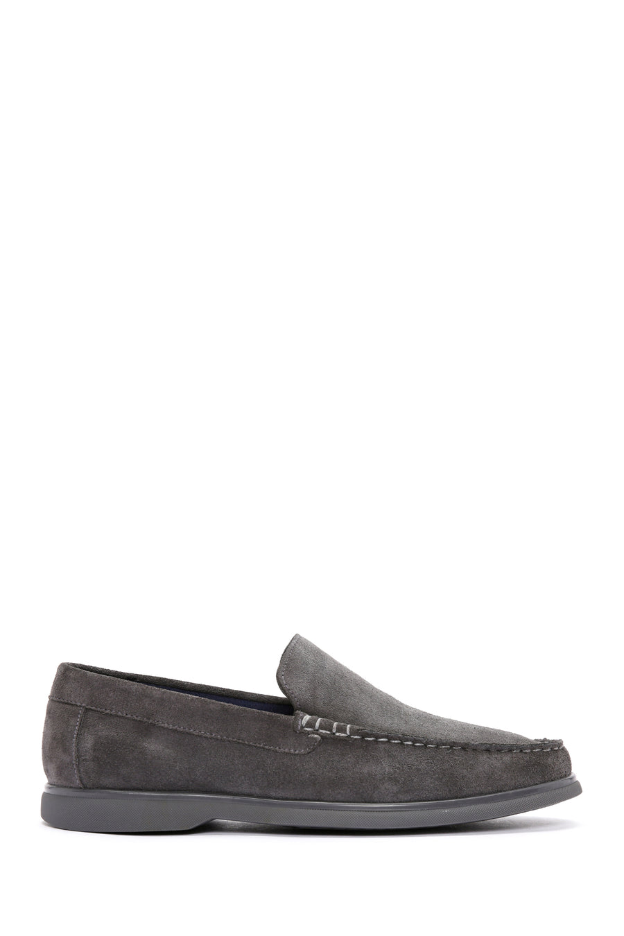Derimod Fly Erkek Gri Süet Deri Loafer 24SFD631710 | Derimod