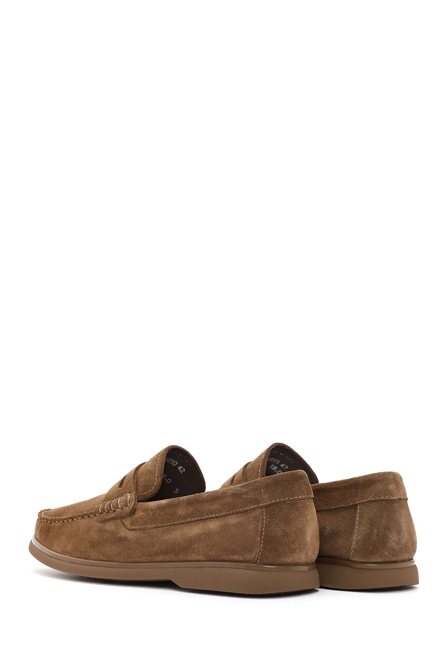 Derimod Fly Erkek Vizon Süet Deri Casual Loafer