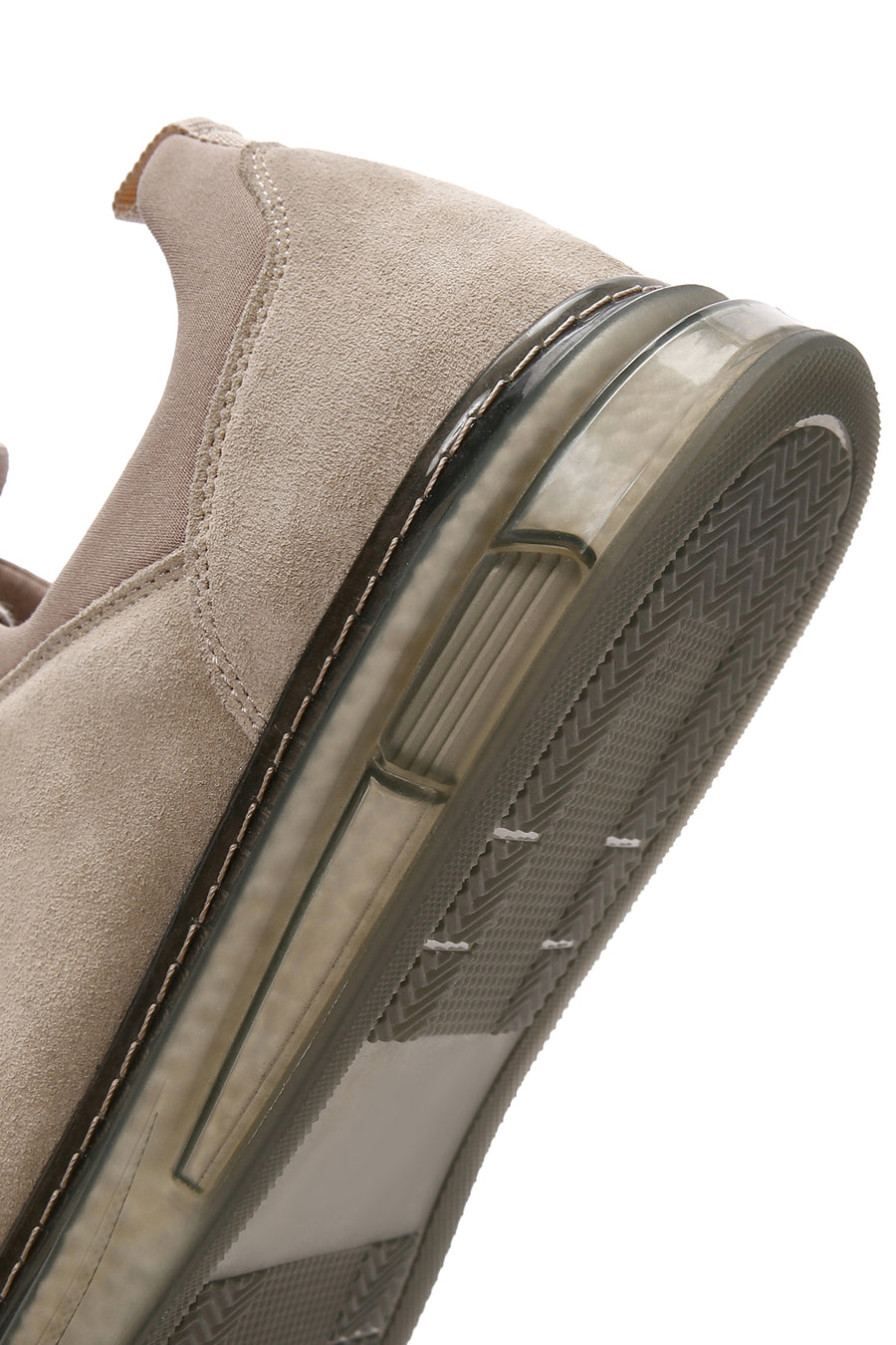 Erkek Bej Bağcıklı Süet Deri Sneaker
