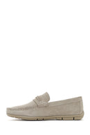 Derimod Fly Men's Beige Suede Leather Casual Loafer | Derimod