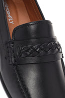 Derimod Fly Erkek Siyah Deri Loafer | Derimod