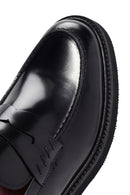 Erkek Siyah Deri Klasik Loafer | Derimod