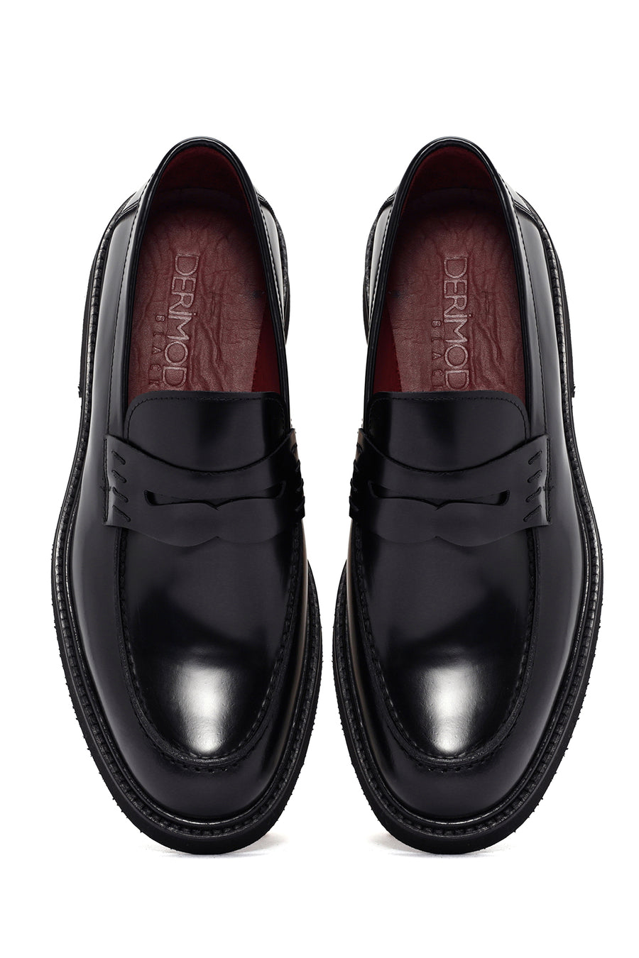 Erkek Siyah Deri Klasik Loafer