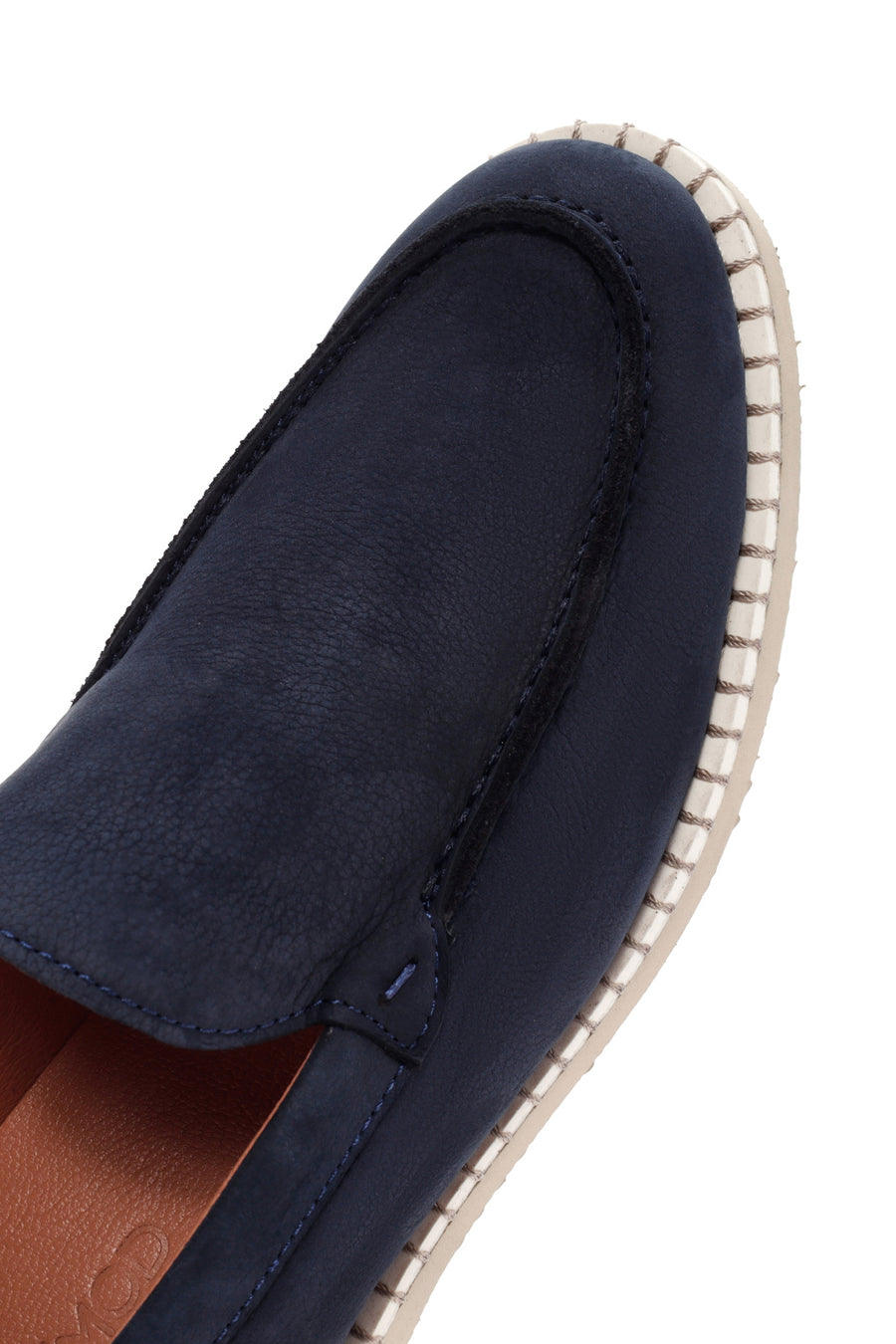 Erkek Lacivert Nubuk Deri Casual Loafer