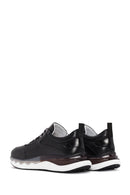 Men's Black Lace-up Leather Sneaker | Derimod
