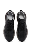 Men's Black Lace-up Leather Sneaker | Derimod
