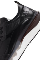 Men's Black Lace-up Leather Sneaker | Derimod