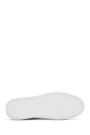 Men's White Lace-Up Leather Sneaker | Derimod