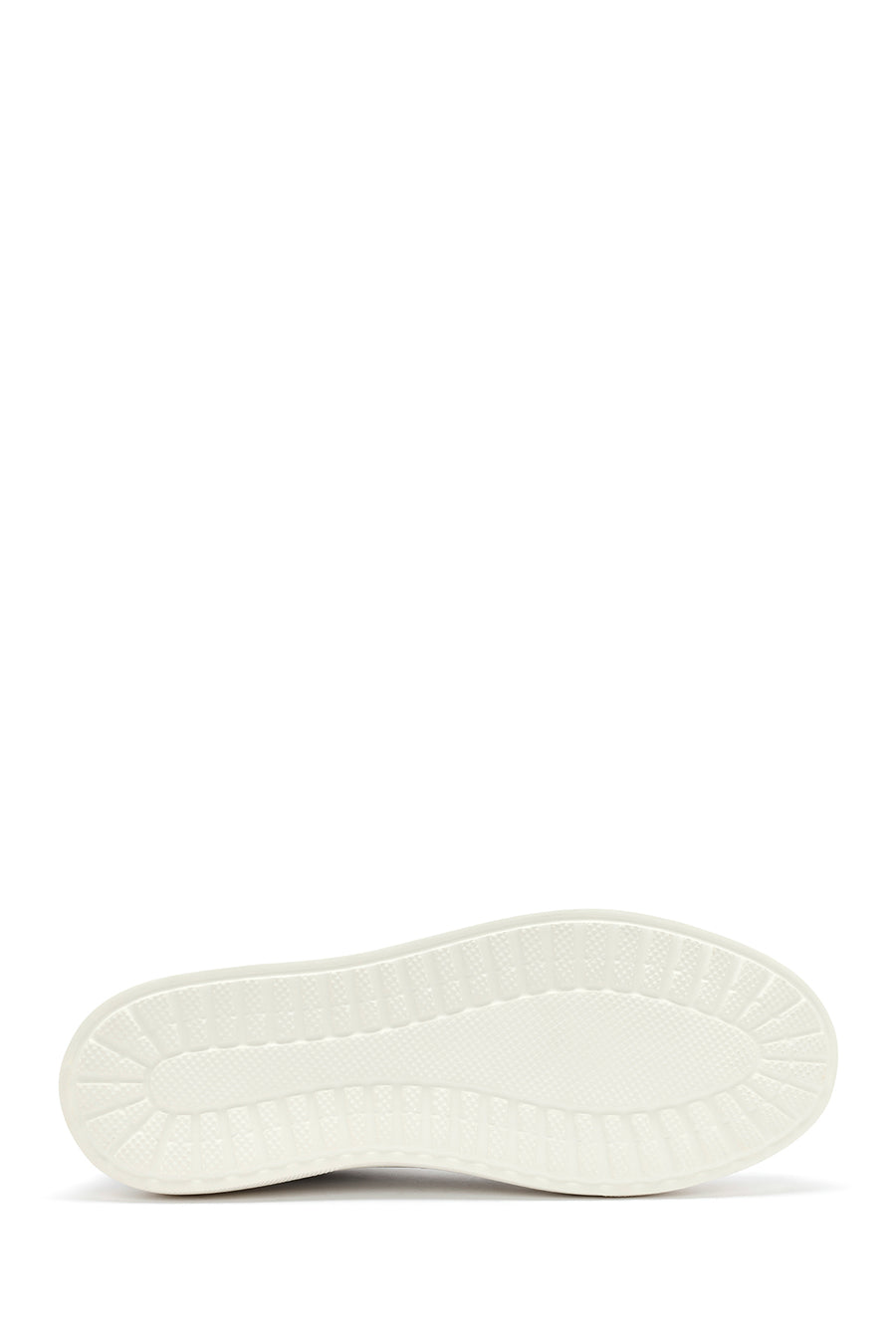 Men's White Lace-up Leather Sneaker