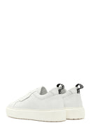 Men's White Lace-up Leather Sneaker | Derimod