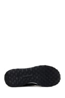 Men's Black Thick Soled Leather Sneaker | Derimod